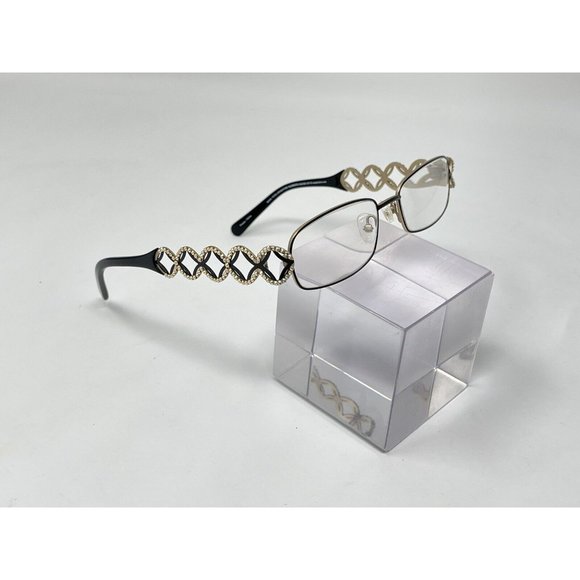 JIMMY CRYSTAL NEW YORK AMORE Eyeglasses FRAMES swarovski Excellent 52 [] 16